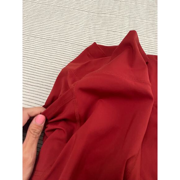 Zyia Active Cropped Burnt orange Cropped Leggings Media pockets Size 6-8 - Picture 8 of 8